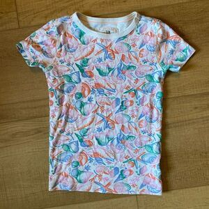 Crewcuts size 6 seashell sleepwear shirt t shirt 100% cotton